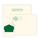 Monterey Monogrammed Flat Cards - Raised Ink Stationery (EG8007) Monterey Monogrammed Flat Cards - Raised Ink Stationery (EG8007)