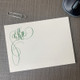 Monterey Monogrammed Flat Cards - Raised Ink Stationery (EG8007) - Live Sample Monterey Monogrammed Flat Cards - Raised Ink Stationery (EG8007) - Live Sample