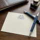 Victorian Monogrammed Flat Cards - Raised Ink Stationery EG8011 StationeryXpress.com -4
