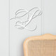 Prosper Initial Engraved Wall Sign - White