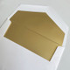 Gold Envelope Liners on White Paper Close Up at StationeryXpress.com