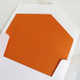 Orange Envelope Liners with White Envelope at StationeryXpress.com