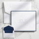 Initials & Embossed Name Fold Notes - Embossed Stationery EG7085 StationeryXpress.com