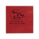 Best Day Ever Wedding Napkins - Foil Pressed - 100/Box - (EG2703) - Sample of Square Format With L93 Font on Red Napkin With Black Foil - StationeryXpress.com Best Day Ever Wedding Napkins - Foil Pressed - 100/Box - (EG2703) - Sample of Square Format With L93 Font on Red Napkin With Black Foil - StationeryXpress.com