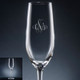 Aroma Monogram Champagne Flute - Personalized Drinkware - Font L127