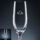 Aroma Monogrammed Champagne Flute - Personalized Drinkware - Font L151