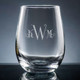 Aroma Monogrammed Stemless Wine Glass - Personalized Drinkware - L149 Aroma Monogrammed Stemless Wine Glass - Personalized Drinkware - L149