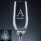 Forte Initial & Name Champagne Flute - Personalized Drinkware - L95 Forte Initial & Name Champagne Flute - Personalized Drinkware - L95