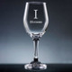 Forte Initial & Name Wine Glass with Stem - Font L94 Forte Initial & Name Wine Glass with Stem - Font L94