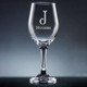 Forte Initial & Name Wine Glass with Stem - Font L148 Forte Initial & Name Wine Glass with Stem - Font L148