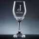 Forte Initial & Name Wine Glass with Stem - Font L149 Forte Initial & Name Wine Glass with Stem - Font L149