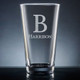 Forte Initial & Name Pint Glass - Personalized Drinkware - Font L98