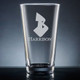 Forte Initial & Name Pint Glass - Personalized Drinkware - Font L104