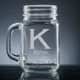 Forte Initial & Name Mason Jar - Personalized Drinkware - Font L70 Forte Initial & Name Mason Jar - Personalized Drinkware - Font L70