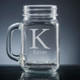 Forte Initial & Name Mason Jar - Personalized Drinkware - Font L94 Forte Initial & Name Mason Jar - Personalized Drinkware - Font L94