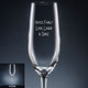 Family Champagne Flute - Personalized Drinkware - Font L53