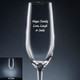 Family Champagne Flute - Personalized Drinkware - Font L96