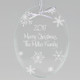Winter Snowflakes Keepsake Ornament - Oval (EG0063)