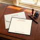 Manager Flat Cards - Raised Ink Stationery - Optional Border - EG7095 - StationeryXpress.com
(Pen not included, example shown with optional add-ons)