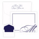 La Costa Personalized Flat Cards - Raised Ink Stationery | EG1076 | StationeryXpress.com
