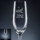 Mondo Champagne Flute - Font L91 - Motif M083 Mondo Champagne Flute - Font L91 - Motif M083