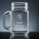 Mondo Mason Jar - Personalized Drinkware - Font L28 - Motif M070