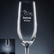 Mr. and Mrs. Champagne Flute - Personalized Drinkware - Font L92