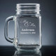 Mr. and Mrs. Mason Jar - Personalized Drinkware - Font L92