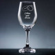 Wedding Wine Glass with Stem - Personalized Drinkware - Font L59 - Motif M026