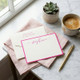 Bella Luna Personalized Flat Cards - Raised Ink Stationery - Optional Border EG9016 StationeryXpress.com -3 