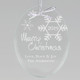 Merry Christmas Snowflake Keepsake Ornament - Sample