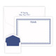 Harvard Personalized Flat Cards - Raised Ink Stationery (EG8083)