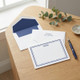 (15% OFF Sale!) Harvard Personalized Flat Cards - Raised Ink Stationery