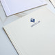 Your Logo Raised Ink on Flat Cards - Ivory Paper, Navy Raised Ink, C. Tradition Border - StationeryXpress.com Your Logo Raised Ink on Flat Cards - Ivory Paper, Navy Raised Ink, C. Tradition Border - StationeryXpress.com