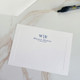 Your Logo Raised Ink on Flat Cards 4.5 x 6.25 - Knightsbridge Border - White Paper - Navy Blue Raised Ink - EG2150 - StationeryXpress.com