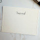 Your Logo Printed on Flat Cards - 4.5” x 6.25” - Tradition Border, Ivory Paper, with Black Raised Ink - StationeryXpress.com