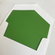 Emerald Green Envelope Liner with White Envelope at StationeryXpress.com
