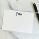  Your Logo Printed on Oversized Flat Cards (4.8" x 7") - White Paper with Full-Color Flat Ink Example - StationeryXpress.com. (Pen not included)