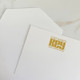 Your Logo Printed on Flat Cards 4" x 5" - White Paper - Gold Raised Ink - EG2155 - StationeryXpress.com Your Logo Printed on Flat Cards 4" x 5" - White Paper - Gold Raised Ink - EG2155 - StationeryXpress.com