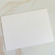  Your Logo Embossed on Folded Notes (4.5" x 6.25") - White Paper with Embossed Design - StationeryXpress EG5070