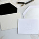 Your Logo Embossed on Folded Notes - White  & Ivory Paper - StationeryXpress.com