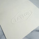 Your Logo Embossed on Folded Notes - 4.5" x 6.25" - Ivory Paper Example