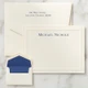 Premium Noble Flat Cards with Almond Embossed Border - Raised Ink Stationery (EG7041) at StationeryXpress.com