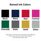 Raised Ink Color Selections at StationeryXpress.com