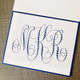 Dotted Monogrammed Fold Notes - Raised Ink Stationery - EG3434 at StationeryXpress.com