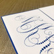 Dotted Monogrammed Fold Notes Close Up - Raised Ink Stationery - EG3434 at StationeryXpress.com