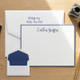 Bubbly Flat Cards - Raised Ink Stationery - EG3441 - StationeryXpress.com
(Shown with optional navy border, return address, and envelope liners)