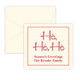 Ho Ho Ho Mini Enclosure Fold Notes Raised Ink - 2.75" x 3" (EG2038)