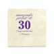 Amazingly Perfect Personalized Birthday Napkins - Foil Pressed - 100/Set - Sample of Napkin Color Ivory With Purple Foil - StationeryXpress.com