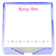 Flower Line Memo Squares - Holder Color Options - 275/Set (EG2072) - Example Blue